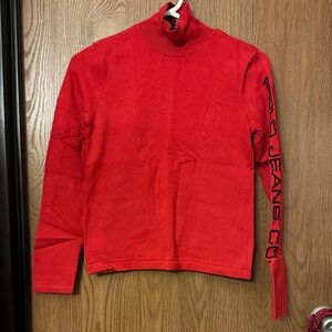 POLO JEANS CO. Red Turtleneck Longsleeve Top